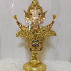 หุ่นพระพิฆเนศ พร้อมฐานทอง (สีทอง)