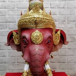 เศียรครู พระพิฆเนศ (ยอดบวช) ขนาดครอบ เกรดพรีเมี่ยม