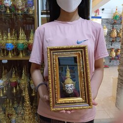 หัวโขนจิ๋ว พร้อมกรอบรูปลายไทย