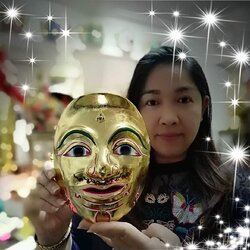 หน้ากาก พระลักษณ์ ทองเค งานกระดาษ