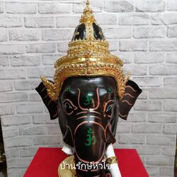 พระพิฆเนศ ขนาดครอบ (สีดำ)