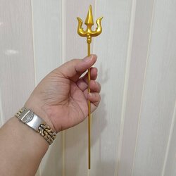 ตรีศูน ศาสตราวุธ พระแม่ ขนาด 28 ซม. เรซิ่นทาสีทอง