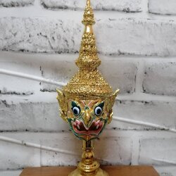 ครุฑ (ทอง) ขนาดกลาง งานละเอียด เรซิ่นปิดทอง พร้อมฐานปิดทอง