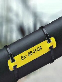 TAG มาร์คสายไฟ Polyurethane สีเหลือง เบอร์มาร์คสายไฟ CABLE MARKER