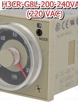 TIMER ไทม์เมอร์ OMRON H3CR-G8L 220 VAC STAR-DELTA Timer