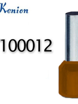 ข้อต่อย้ำปลายสาย แบบเดี่ยวหุ้ม สีน้ำตาล LT100012 KENION ใช้กับสายไฟ 10 sq.mm