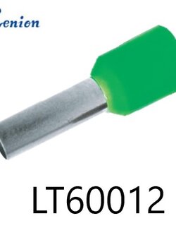 ข้อต่อย้ำปลายสาย แบบเดี่ยวหุ้ม สีเขียว LT60012 KENION ใช้กับสายไฟ 6.0 sq.mm
