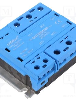 โซลิดสเตต 50A 24-600VAC input 10-30VDC SOLID STATE RELAY CELDUC รุ่น SGT965360E