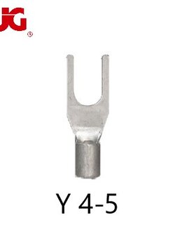 หางปลาแฉกเปลือย Y4-5 TLUG ใช้กับสาย 4sq.mm หางปลาก้ามปู (100 ชิ้น/ห่อ)