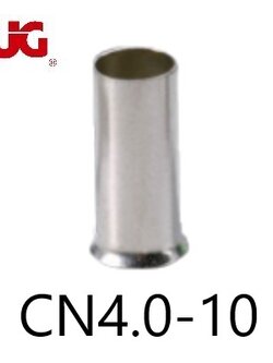 ข้อต่อย้ำปลายสาย แบบเดี่ยวเปลือย CN4.0-10 TLUG ใช้กับสาย 4 sq.mm CN4-10(100 ชิ้น/ห่อ)