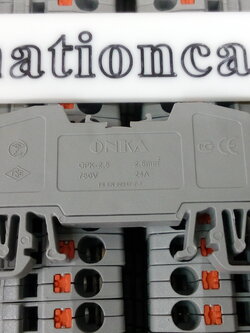 สปริงเทอร์มินอล Onka-1502 สาย 2.5 mm² 24A Terminal ONKA