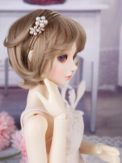 ที่คาดผม FLOWER GARDEN BAND (Size: L)- Gold