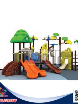 เครื่องเล่นสนาม ชุดอาณาจักรกระดานลื่นสัตว์