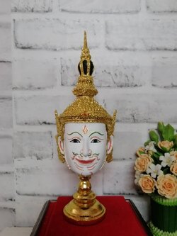 พระอิศวร ขนาดกลาง เรซิ่นปิดทอง พร้อมฐานปิดทอง