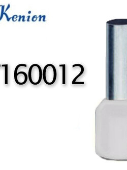 ข้อต่อย้ำปลายสาย แบบเดี่ยวหุ้ม สีงาช้าง LT160012 KENION ใช้กับสายไฟ 16 sq.mm