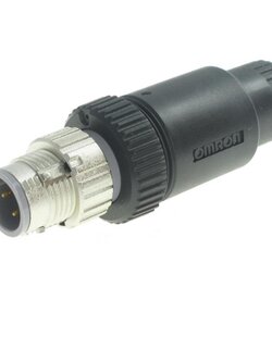 หัวคอนเนคเตอร์ M12 Connector OMRON แบบตรง ตัวผู้ 4 Pins XS2G-D4S1