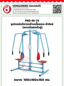 เครื่องออกกำลังกายกล้ามเนื้อแขน-หัวไหล่(แบบดันยกตัวคู่)