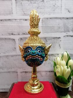 องคต ขนาดกลาง งานละเอียด เรซิ่นทองเค พร้อมฐานปิดทอง