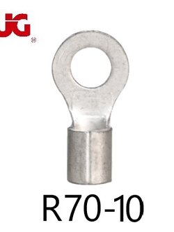 *(ใช้ CL70-10 แทน) หางปลากลมเปลือย R70-10 TLUG ใช้กับสาย 70 sq.mm (20 ชิ้น/ห่อ)