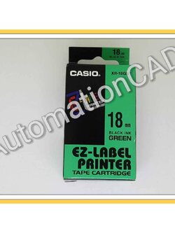 EZ-LABEL CASIO 18mm. สำหรับ เครื่องพิมพ์ฉลาก KL-Series CASIO PRINTER LABEL
