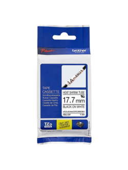 ท่อหดพิมพ์อักษร BROTHER อักษรดำพื้นขาว 17.7 mm for Brother Printer - สำหรับสาย Φ5.4-10.6 mm