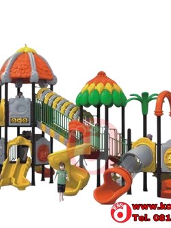 เครื่องเล่นสนาม ชุดปราสาทดอกไม้รวมมิตร