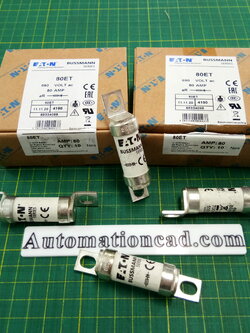 ฟิวส์เซรามิค 80A 690VAC EATON Bussmann Fuse 80ET