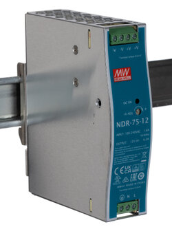 พาวเวอร์ซัพพลาย NDR-75-12 MEANWELL 6.3A 12VDC POWER SUPPLY NDR