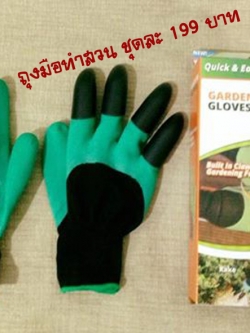 ถุงมือขุดดินทำสวน