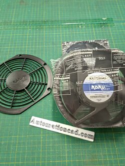 พัดลมระบายอากาศ KAKU ขนาด 6 นิ้ว 220VAC ลูกปืนแบบ Ball - KA1725HA2 Cable