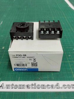 P3G-08 SOCKET 8P OMRON สำหรับ TMER รุ่น H3CR-A8