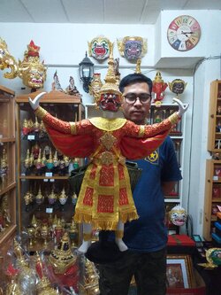 หุ่นละครเล็ก พญาครุฑ ขนาด 70 ซม. สำหรับโชว์ (เชิดไมไ่ด้)