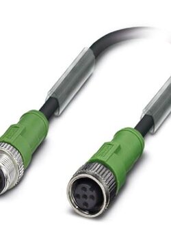 สายพร้อม CONNECTOR PHOENIX CONTACT 5 ขา ผู้-เมีย แบบตรง M12 ยาว 5 m.