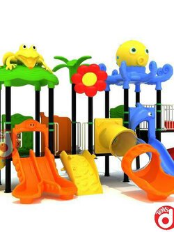 เครื่องเล่นสนาม ชุดเจ้าปลาหมึกกับกบน้อย