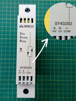 โซลิดสเตต SOLID STATE RELAY ARICO SY4025D ทนกระแส 25A 380V
