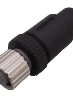 หัวคอนเนคเตอร์ M12 Connector OMRON แบบตรง ตัวเมีย 4 Pins XS2C-D4S1