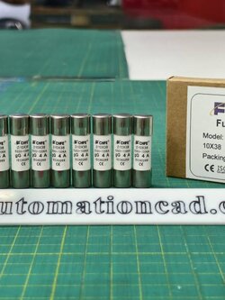 ฟิวส์ 10x38 4A 500V 100KA ฟิวส์กระบอก ลูกฟิวส์ Fuse Link ฟิวส์เซรามิค 10*38 Size 4A