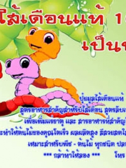 ปุ๋ยมูลไส้เดือนแท้ 100% เป็นหนึ่ง