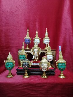 ชุดครู 10 เศียร พร้อมฐานทอง