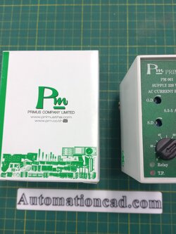 รีเลย์ตรวจจับกระแส AC PRIMUS PM-001 แบบป้องกันกระแสเกิน Current Relay
