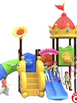 เครื่องเล่นสนาม ชุุดปราสาทสไลเดอร์อุโมงค์