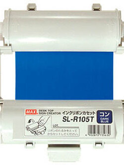 RIBBON หมึก รุ่น SL-R105T สีน้ำเงินเข้ม ยาว 55 m ใช้กับ MAX BEPOP