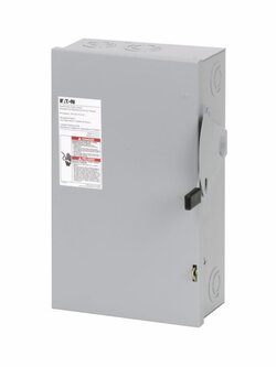 Safety Switches EATON เซฟตี้สวิทช์ 60A Single Phase แบบใส่ฟิวส์ได้ INDOOR