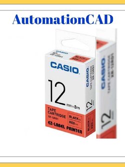EZ-LABEL CASIO 12mm. สำหรับ เครื่องพิมพ์ฉลาก KL-Series CASIO PRINTER LABEL
