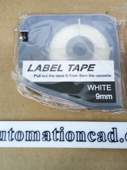 สติ๊กเกอร์ Label ขาว 12 mm. ใช้กับเครื่องพิมพ์ฮอตมาร์ค L-mark รุ่น LK-320