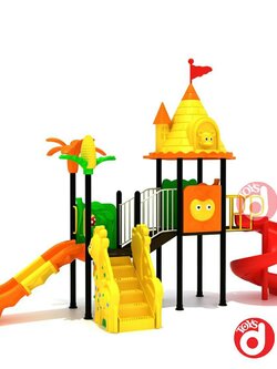 เครื่องเล่นสนาม ชุดปราสาทกับข้าวโพด