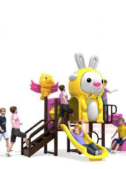 เครื่องเล่นสนาม ชุดแรบบิท2สไลเดอร์