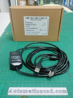 สายดาวน์โหลด PLC Hitachi EH Series USB-EH-VCB02 PLC programming cable series Download Cable