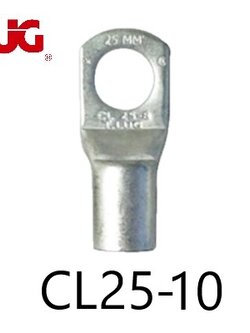 หางปลารุ่นหนาทรงยุโรป แบบท่อ CL 25-10 TLUG ใช้กับสาย 25 sq.mm (50 ชิ้น/ห่อ)