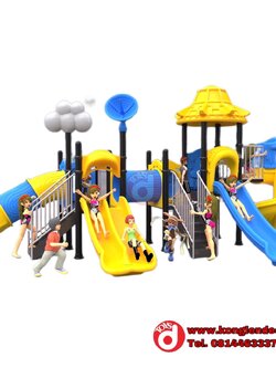 เครื่องเล่นสนาม ชุดอวกาศ 4สไลด์